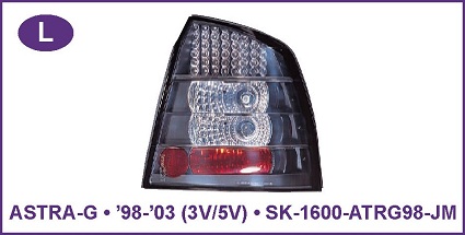 Angel Eye farovi OPEL ASTRA G 3V/4V/5V Black 98-03